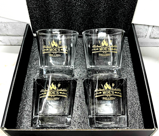11oz Whiskey Square Rock Glasses