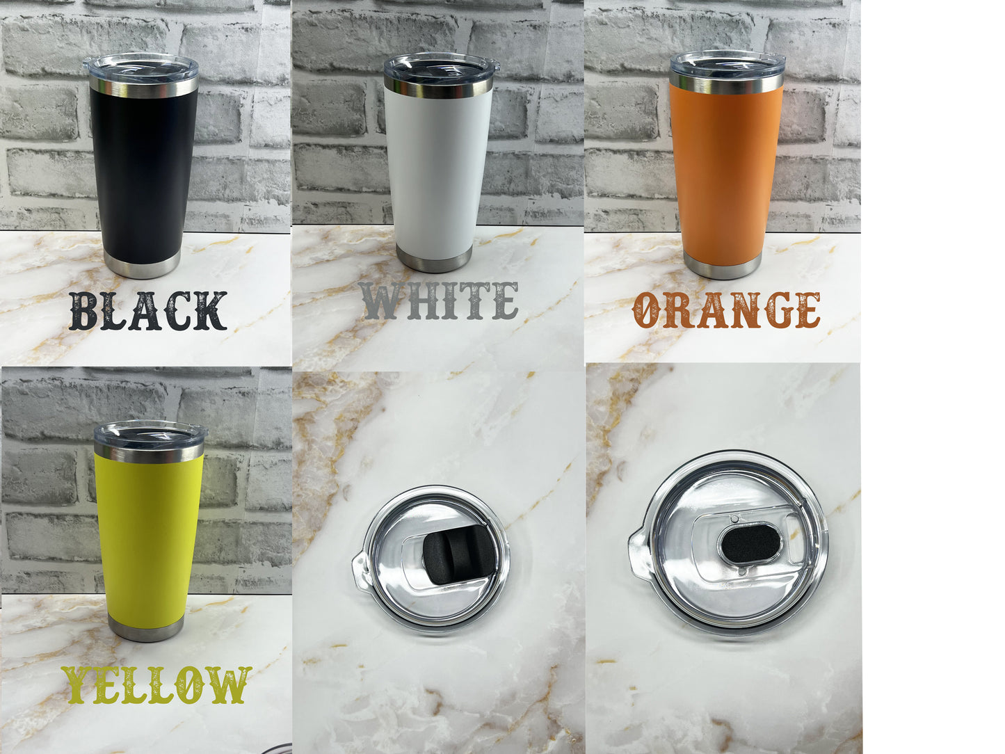 Rwp | Personalized 20oz Tumbler, ADD YOUR LOGO, Wholesale Tumblers, Free Laser Engraved Cup, Cooperate Gift, Branded, Powder Coated