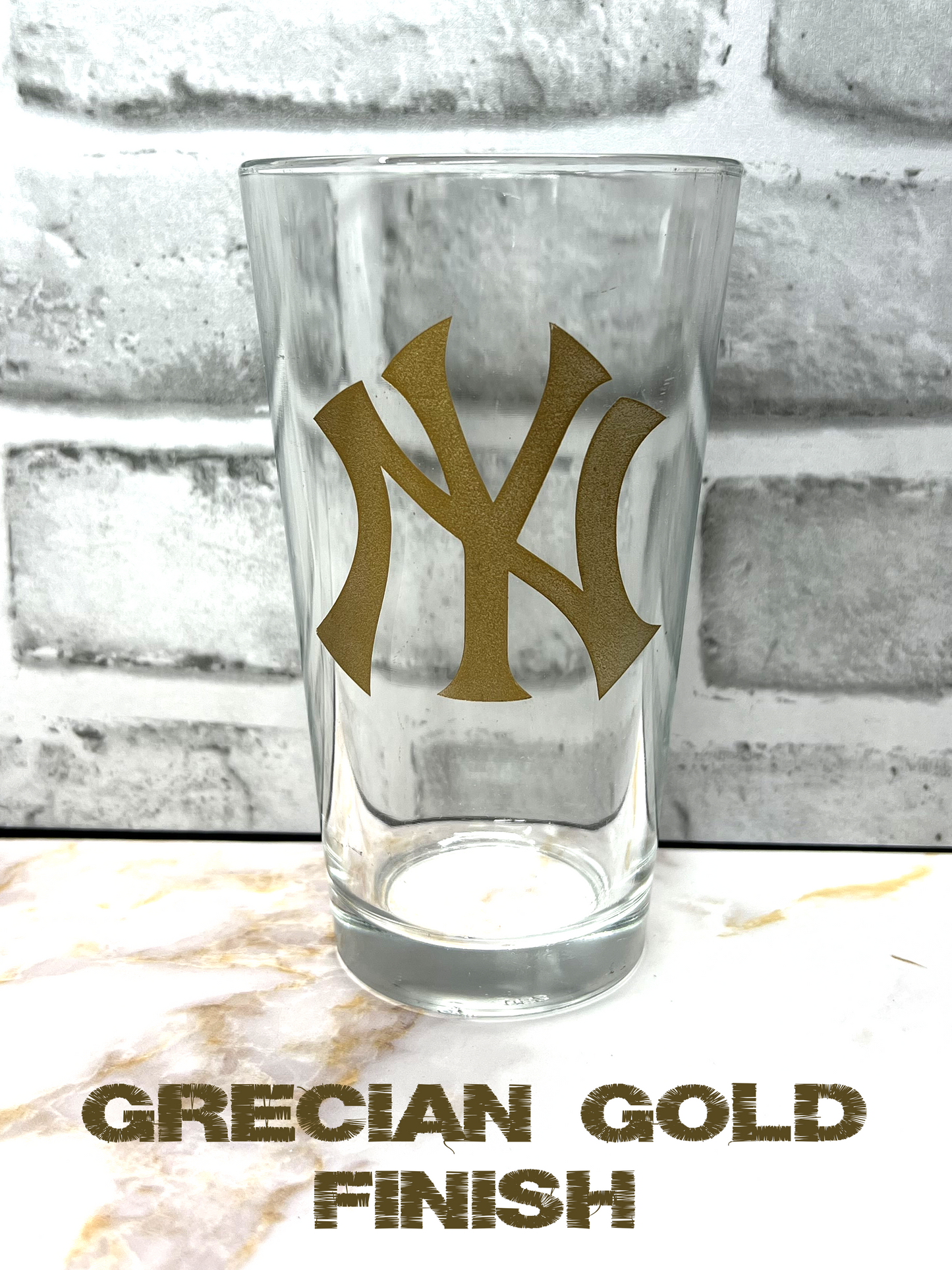 Custom 16oz Pint Glasses | Custom Laser Engraved | Any Logo, Photos, Text, Numbers, Etc | Sets of 4,6,10,24, > Bulk Inquiries Contact Us!